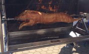 Schwein am Spieß