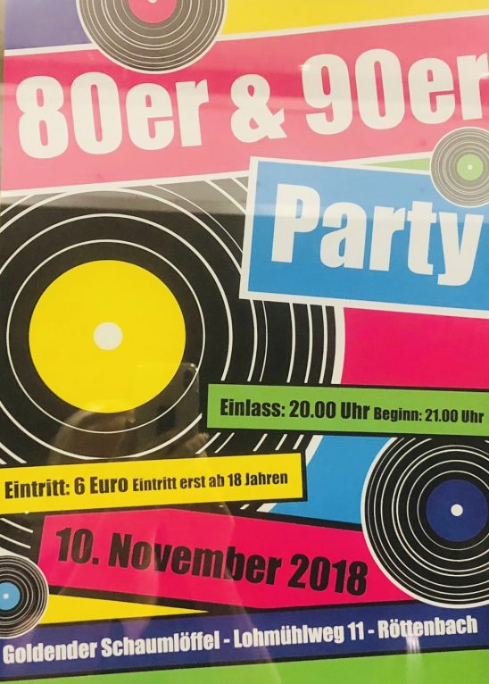 80er 90er Party