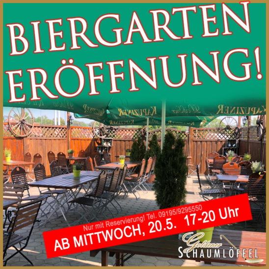 Biergarten ab 20.5.