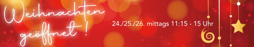 WEIHNACHTEN 2023 im Goldenen Schaumlöffel mittags 11:15 - 15 Uhr geöffnet